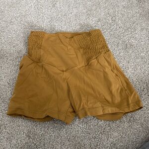 High Waist Tan Women's Shorts